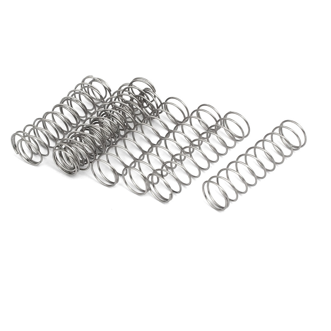 Uxcell 0.8mmx13mmx50mm 304 Stainless Steel Compression Springs 10pcs ...