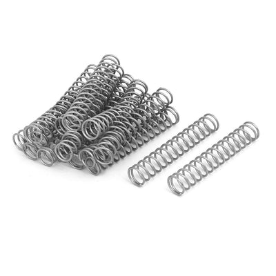 uxcell Uxcell 0.8mmx8mmx45mm 304 Stainless Steel Compression Springs 20pcs
