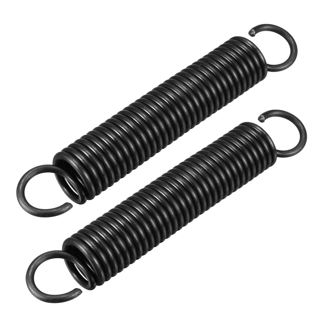 Uxcell Uxcell 2.5mm Wire Diax18mm ODx115mm Free Length Spring Steel Tension Spring 2pcs