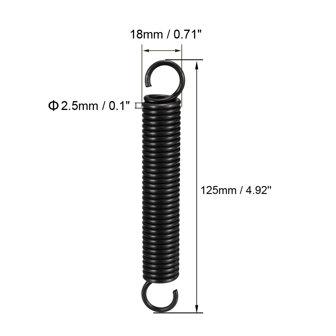 Free Length Spring Steel Tension Spring | Harfington