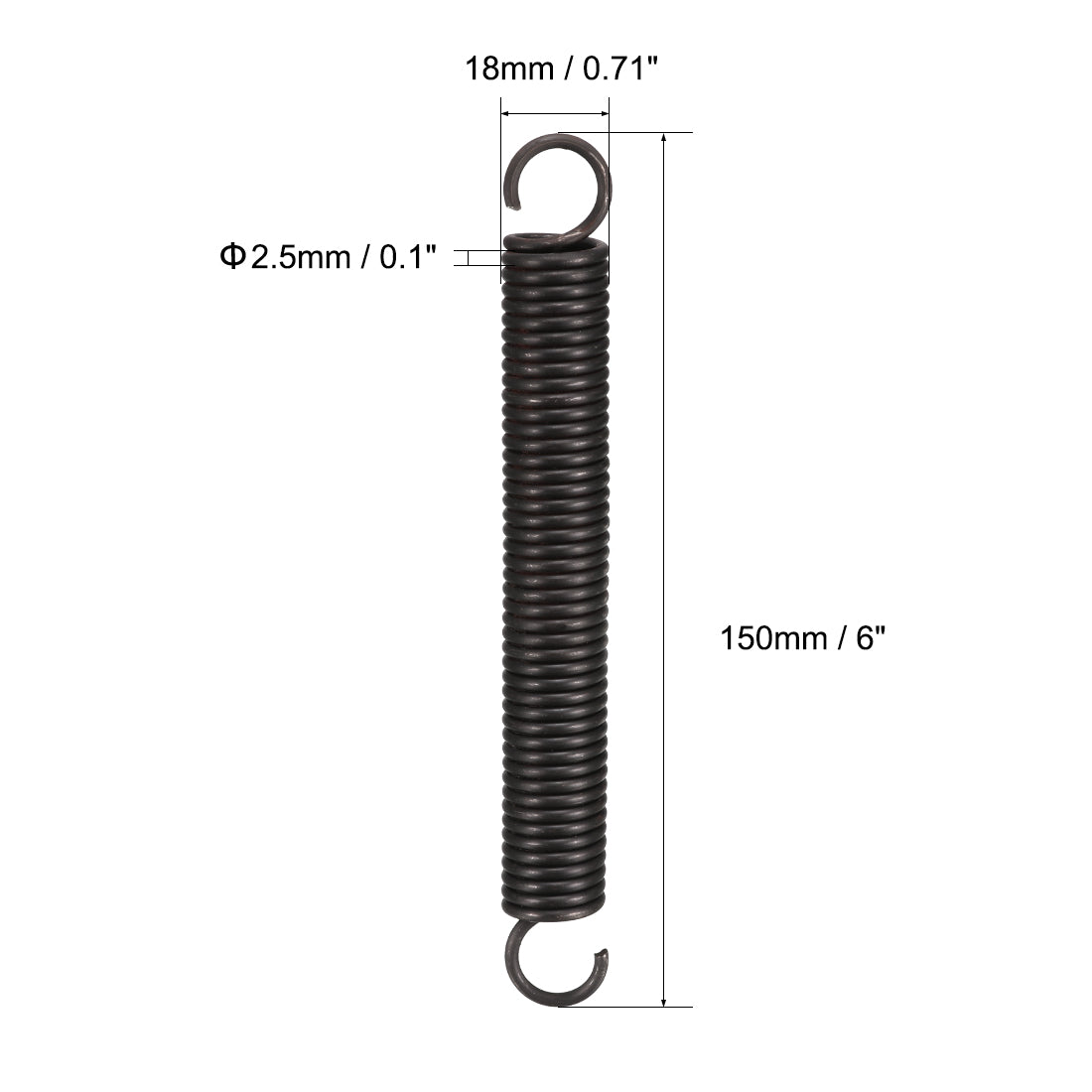 Free Length Spring Steel Tension Spring | Harfington