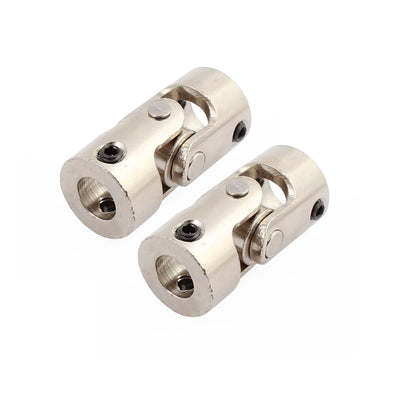 Harfington Uxcell 8.0mm to 10.0mm Inner Dia Rotatable Universal Steering Shaft U Joint Coupler 2pcs