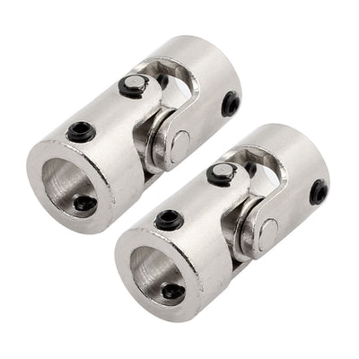 Harfington Uxcell 10.0mm to 10.0mm Inner Dia Rotatable Universal Steering Shaft U Joint Coupler 2pcs