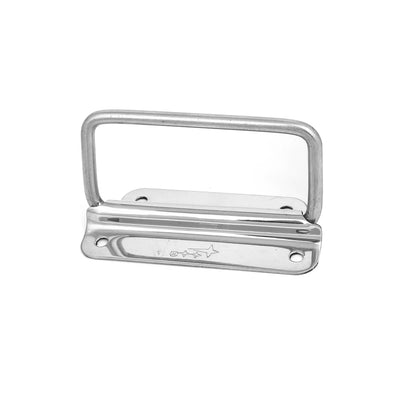 Harfington Uxcell Toolbox Chest Case Stainless Steel 90 Degree Folding Pull Handle 100mm Long
