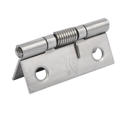 uxcell Uxcell 38mm Long Stainless Steel Self-Closing Spring Loaded Door Hinge