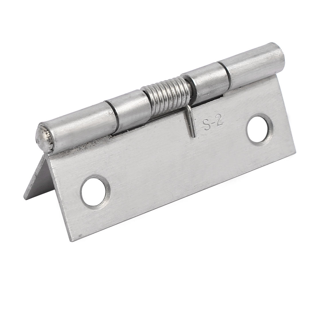 uxcell Uxcell 50mm Long Stainless Steel Self-Closing Spring Loaded Door Hinge