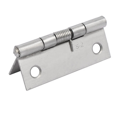 Harfington Uxcell 50mm Long Stainless Steel Self-Closing Spring Loaded Door Hinge