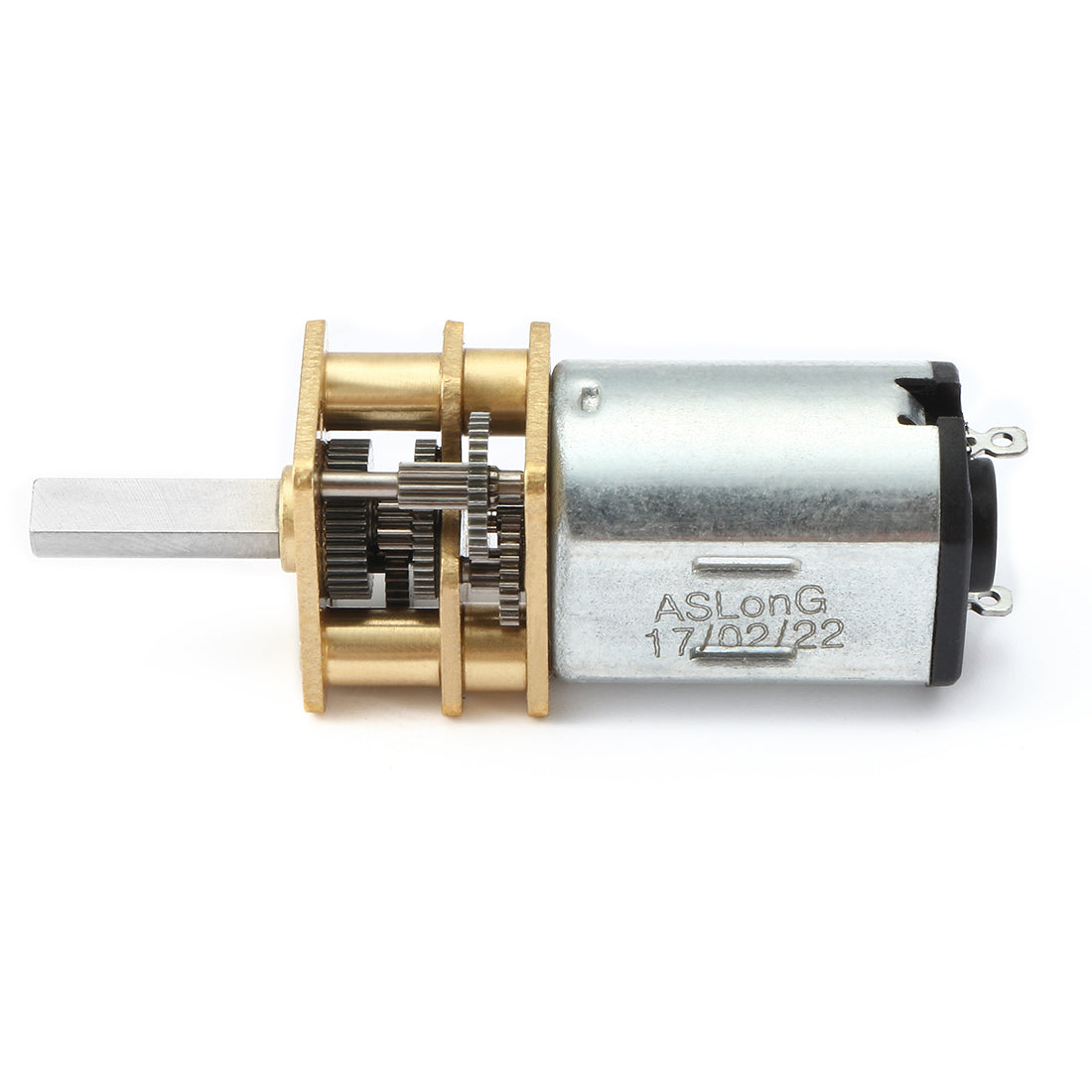 uxcell Uxcell DC6V 100RPM Micro Gear Box Speed Reduction Motor Electric Geared Motor with 2 Terminals