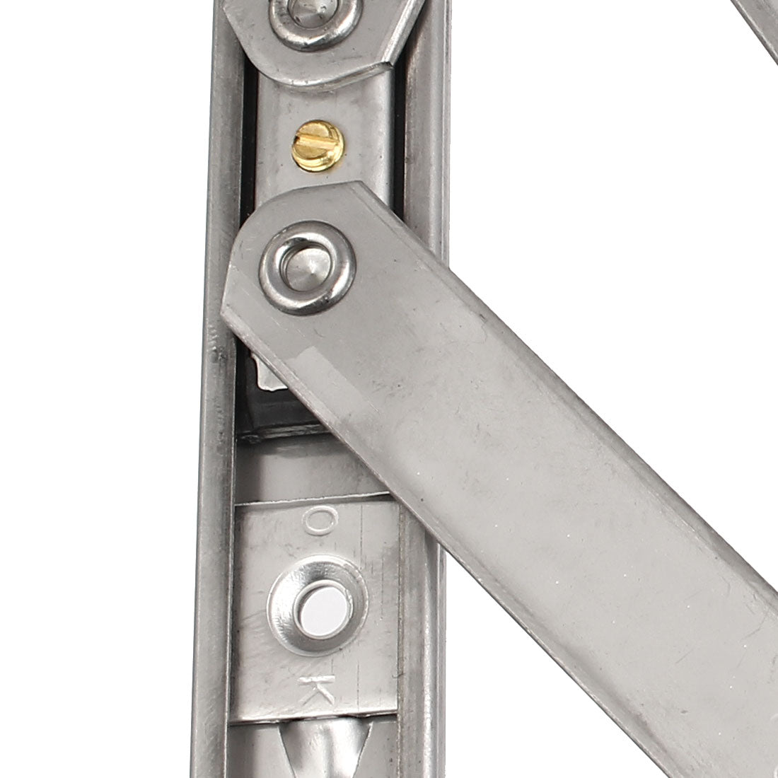 uxcell Uxcell 12-inch 304 Stainless Steel Casement Window Top Side Hung Friction Hinge 4 Bar 2pcs