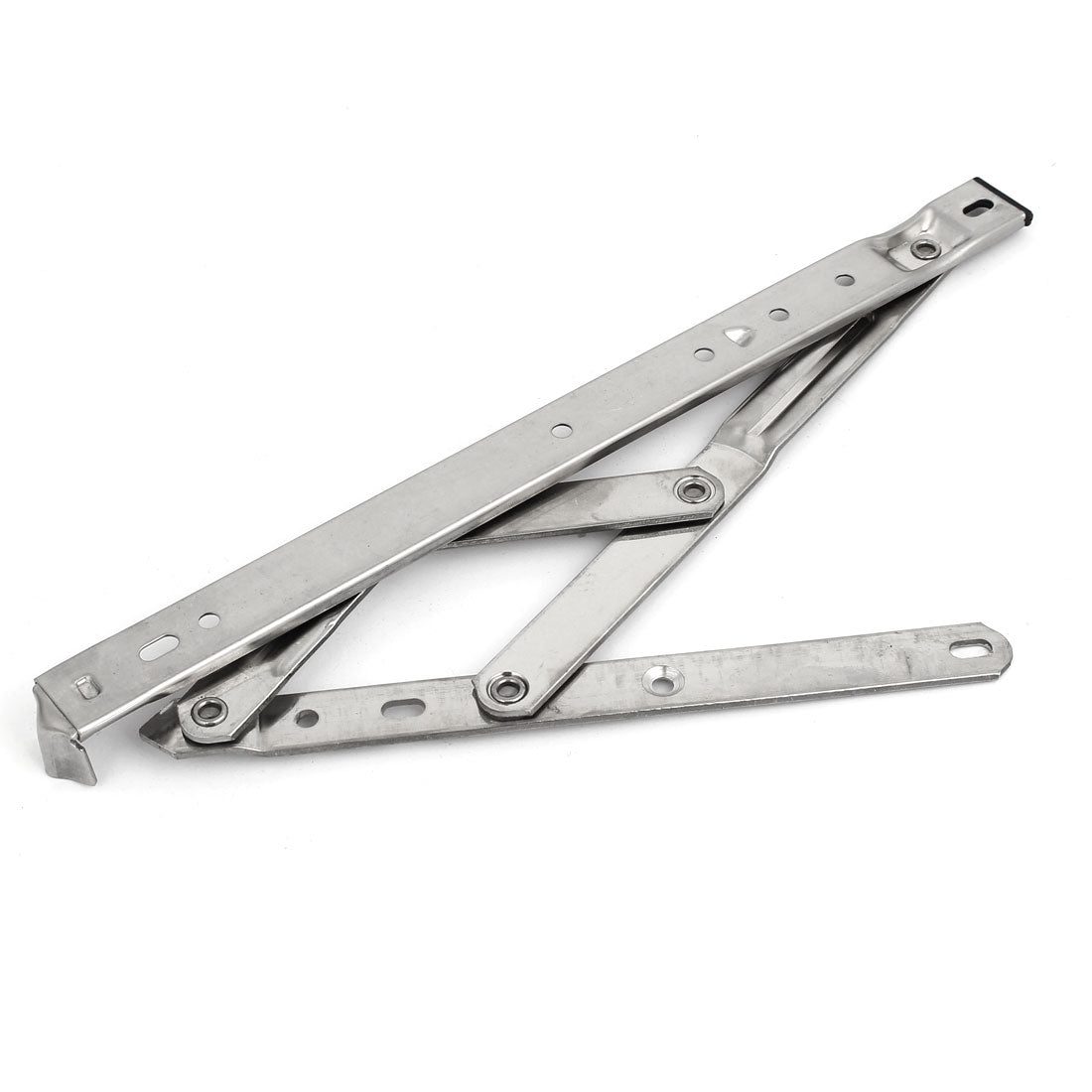 uxcell Uxcell 202 Stainless Steel 12-inch Window Casement Friction Hinges Stay Silver Tone 2pcs