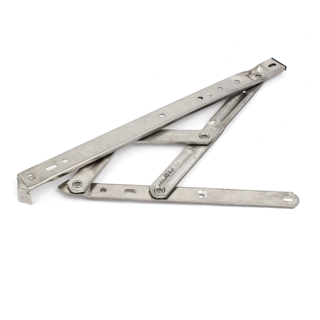 uxcell Uxcell 12-inch 202 Stainless Steel Foldable Casement Window Friction Hinge 4 Bar 2pcs