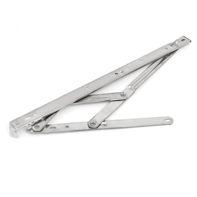 Harfington Uxcell 16-inch 202 Stainless Steel Foldable Casement Window Friction Hinge 4 Bar