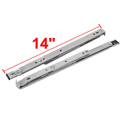 Harfington Uxcell 304 Stainless Steel 14-inch Casement Window Friction Hinge 4 Bar 2pcs