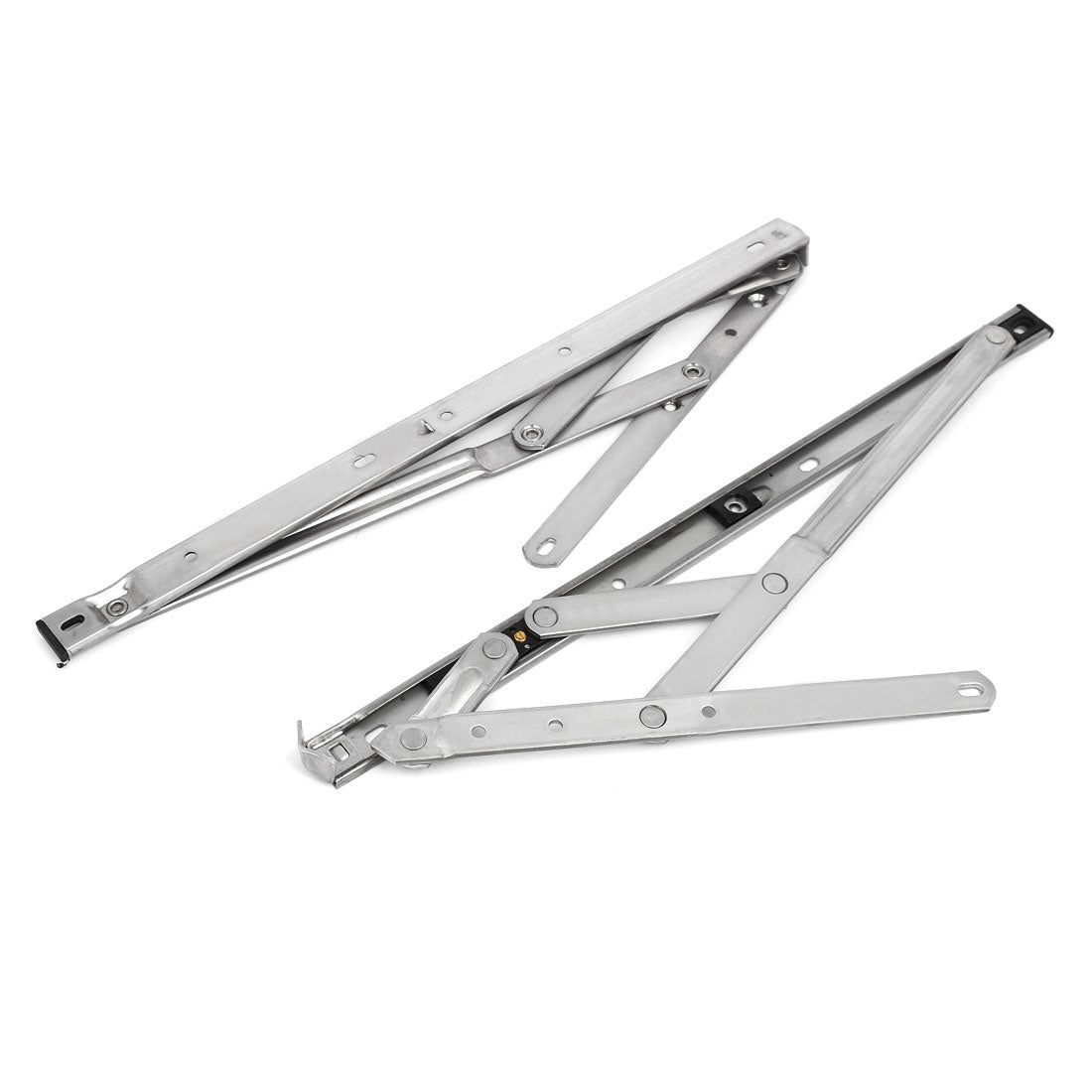 uxcell Uxcell 304 Stainless Steel 16-inch Casement Window Friction Hinge 4 Bar 2pcs