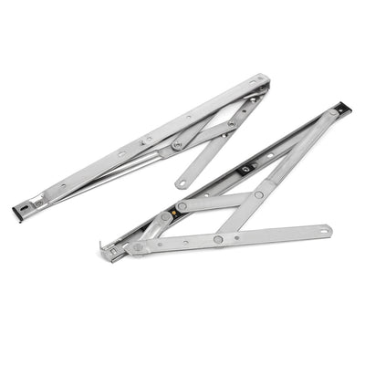 Harfington Uxcell 304 Stainless Steel 16-inch Casement Window Friction Hinge 4 Bar 2pcs