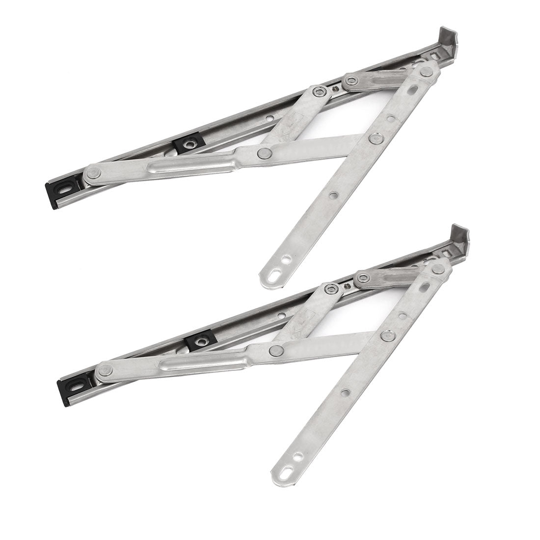 uxcell Uxcell 12-inch Length 201 Stainless Steel Foldable Casement Window Friction Hinge Stay 2pcs