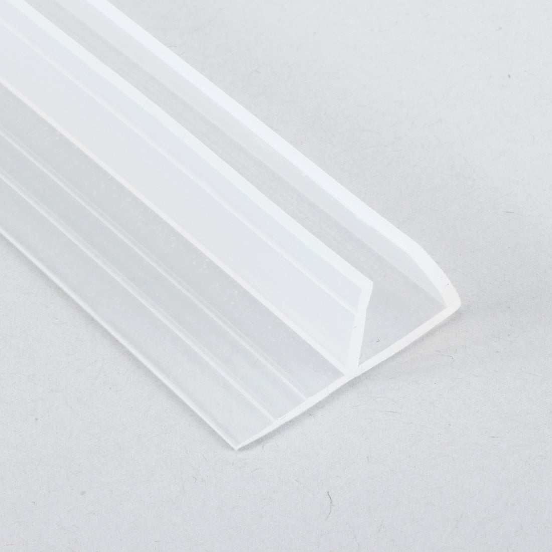 uxcell Uxcell 39-inch F Shaped Frameless Window Shower Door Seal Clear for 8mm (approx 5/16-inch) Glass