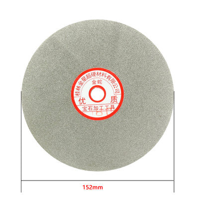 Harfington Uxcell 6-inch Grit 180 Diamond Coated Flat Lap Wheel Grinding Sanding Polishing Disc