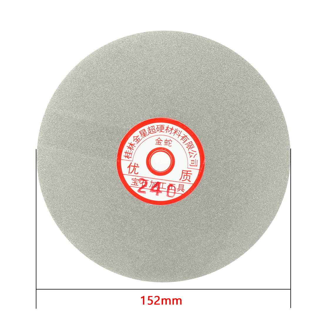 uxcell Uxcell 6-inch Grit 240 Diamond Coated Flat Lap Wheel Grinding Sanding Polishing Disc
