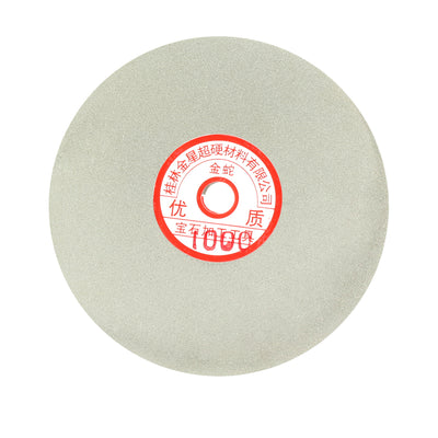 Harfington Uxcell 6-inch Grit 1000 Diamond Coated Flat Lap Wheel Grinding Sanding Polishing Disc