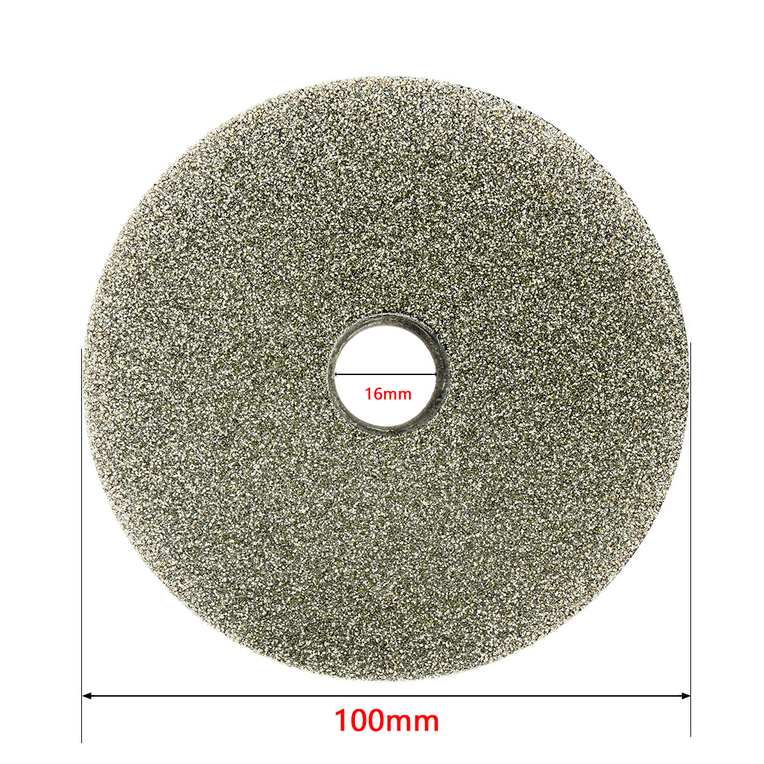 uxcell Uxcell 100mm 4-inch Grit 80 Diamond Coated Flat Lap Disk Wheel Grinding Sanding Disc