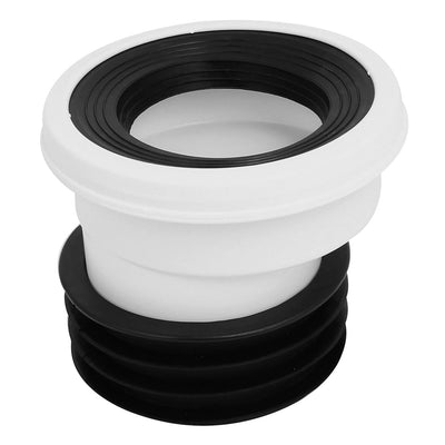 uxcell Uxcell 20mm PVC Rubber Leak Proof Offset Toilet Flange Shifter for Drainage Systems