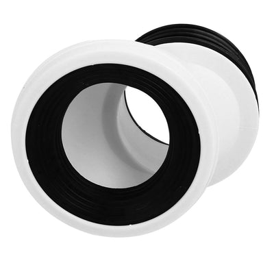 Harfington Uxcell 50mm PVC Rubber Leak Proof Offset Toilet Flange Shifter for Drainage Systems