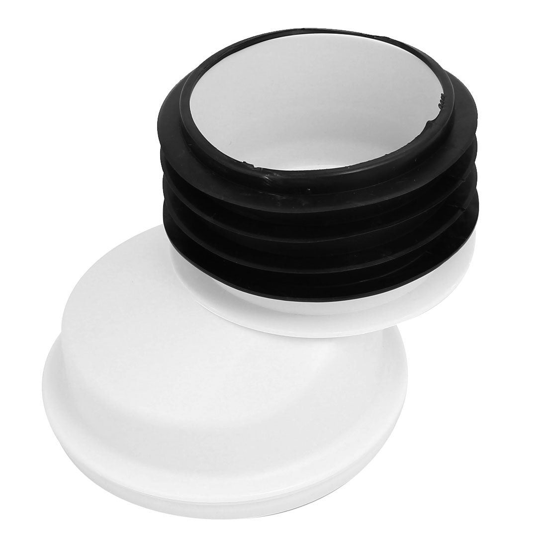 uxcell Uxcell 50mm PVC Rubber Leak Proof Offset Toilet Flange Shifter for Drainage Systems