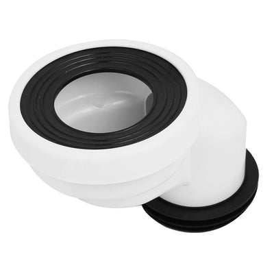 Harfington Uxcell 100mm PVC Rubber Leak Proof Offset Toilet Flange Shifter for Drainage Systems