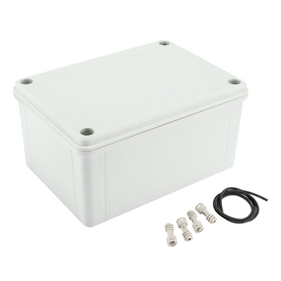 uxcell Uxcell 7.1"x5.11"x3.54"(180mmx130mmx90mm) ABS Dustproof IP65 Junction Box Universal Electric Project Enclosure