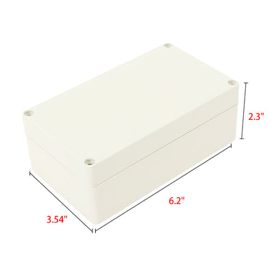 Harfington Uxcell 158mmx90mmx60mm ABS Junction Box Universal Electric Project Enclosure IP65