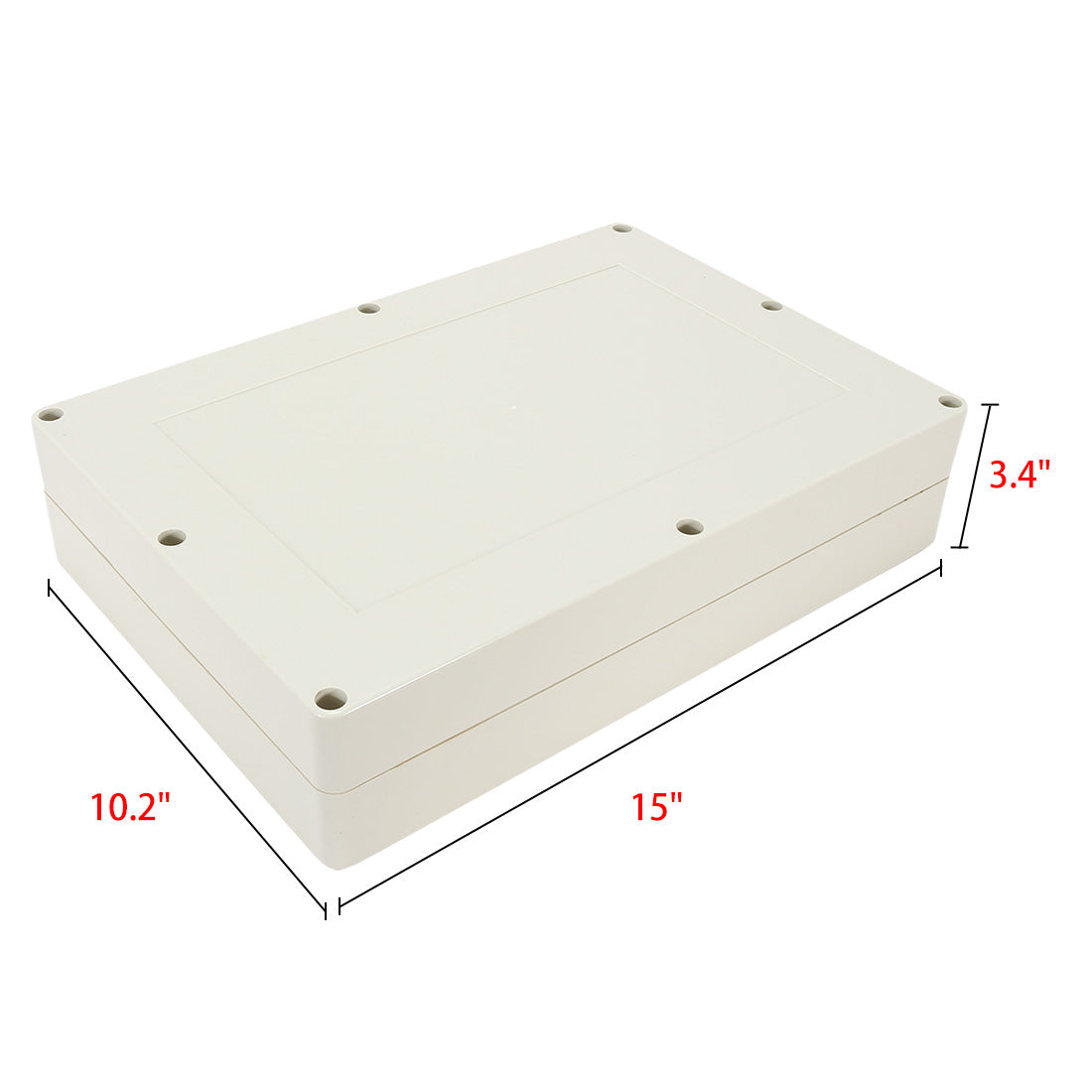uxcell Uxcell 15"x10.2"x3.4"(380mmx260mmx85mm) ABS Junction Box Universal Electric Project Enclosure