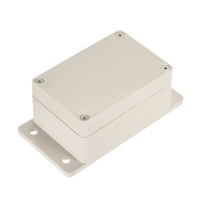 uxcell Uxcell 3.9"x2.67"x2"(100mmx68mmx50mm) ABS Junction Box Universal Electric Project Enclosure w  Mounting Fixed Hole