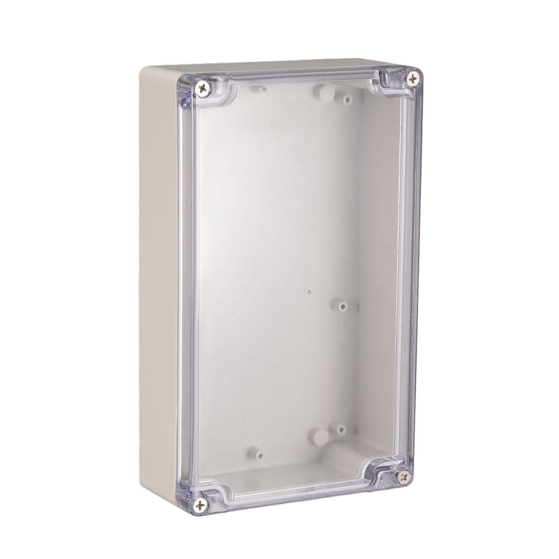 uxcell Uxcell 7.9"x4.7"x2.2"ABS Junction Box Universal Project Enclosure w PC Cover Light Gray