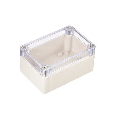 uxcell Uxcell 3.9"x2.7"x2"(100mm x 68mm x 50mm) ABS Junction Box Universal Project Enclosure w PC Transparent Cover