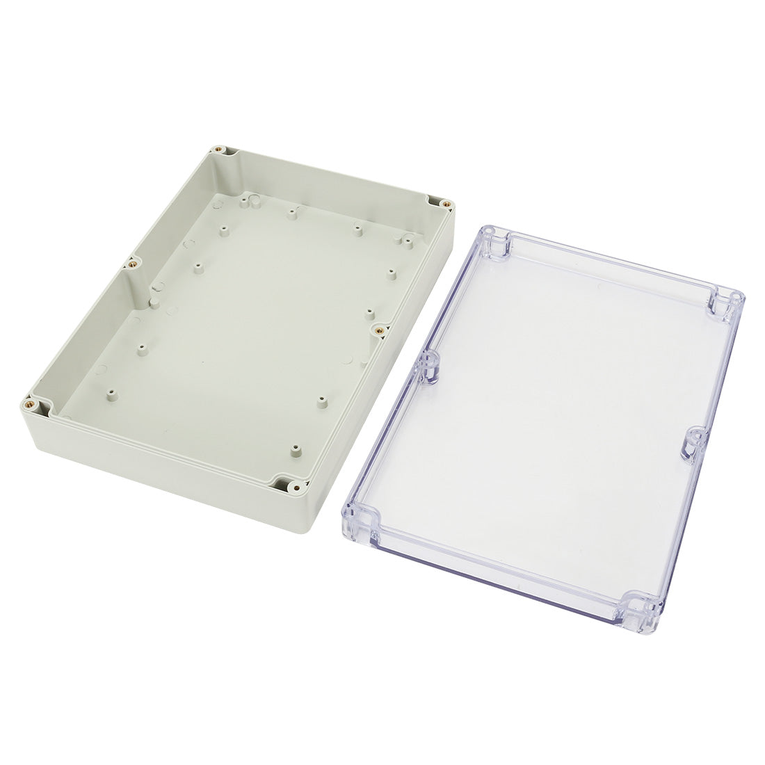 uxcell Uxcell 10.4"x7.2"x2.4"(263mmx182mmx60mm) ABS Junction Box Electric Project Enclosure Clear