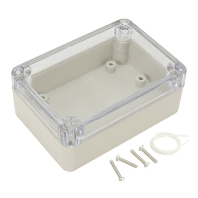 uxcell Uxcell 3.27"x2.28"x1.3"(83mmx58mmx33mm) ABS Junction Box Electric Project Enclosure Clear