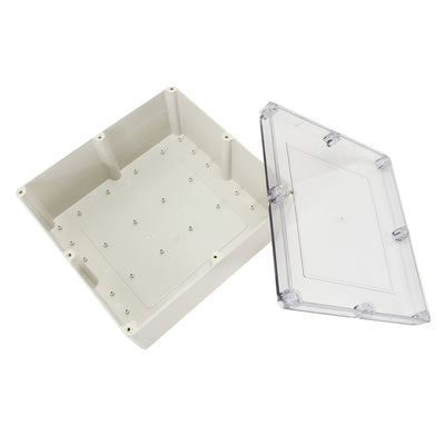 Harfington Uxcell 12"x11"x5.5"(300mmx280mmx140mm) ABS  Junction Box Universal Project Enclosure w PC Transparent Cover