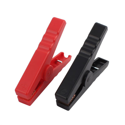 Harfington Uxcell Pair 600A Emergency Clamps Booster Battery Clips for Jump Red Black