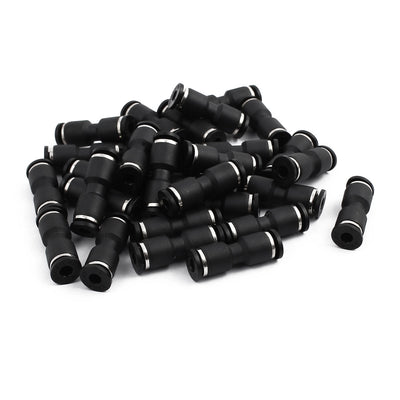 uxcell Uxcell 30Pcs Pneumatic Air 2 Way Quick Fitting Straight Push In Connector 4mm Tube Hose