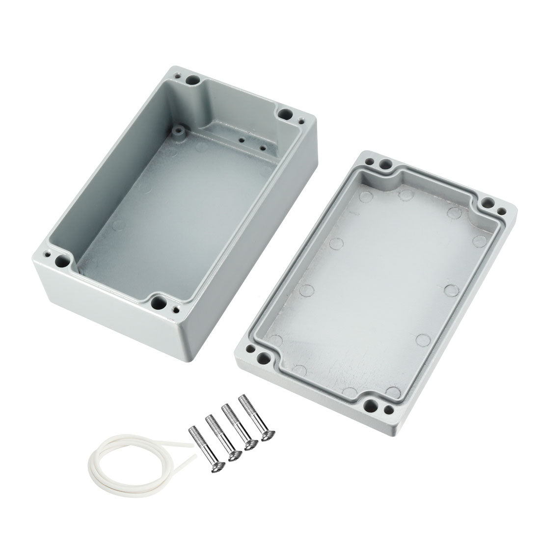 uxcell Uxcell 6.3"x3.9"x2.3"(160mmx100mmx60mm) Aluminum Junction Box Universal Electric Project Enclosure