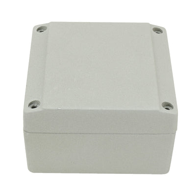 Harfington Uxcell 3.9"x3.9"x2.3"(100mmx100mmx60mm) Aluminum Junction Box Universal Electric Project Enclosure w Two Horns
