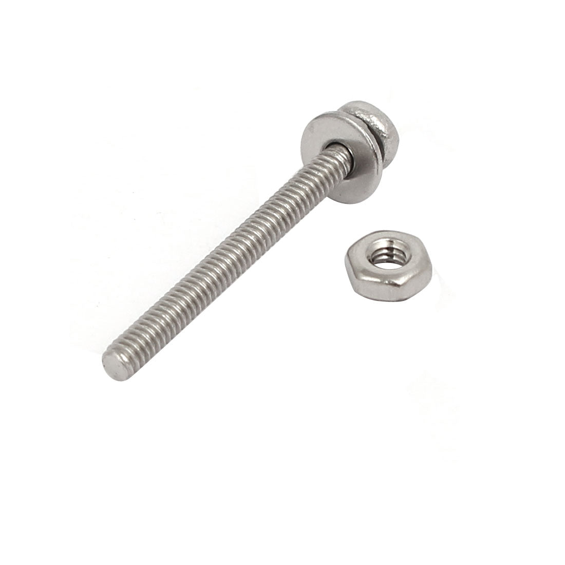 uxcell Uxcell M2x20mm 304 Stainless Steel Phillips Pan Head Bolt Screw Nut w Washer 18 Sets