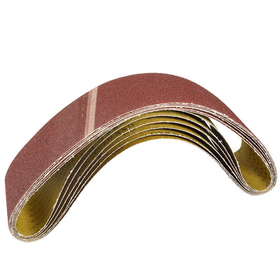 Harfington Uxcell 4-Inch x 36-Inch Aluminum Oxide Sanding Belt 60 Grits Lapped Joint 6pcs