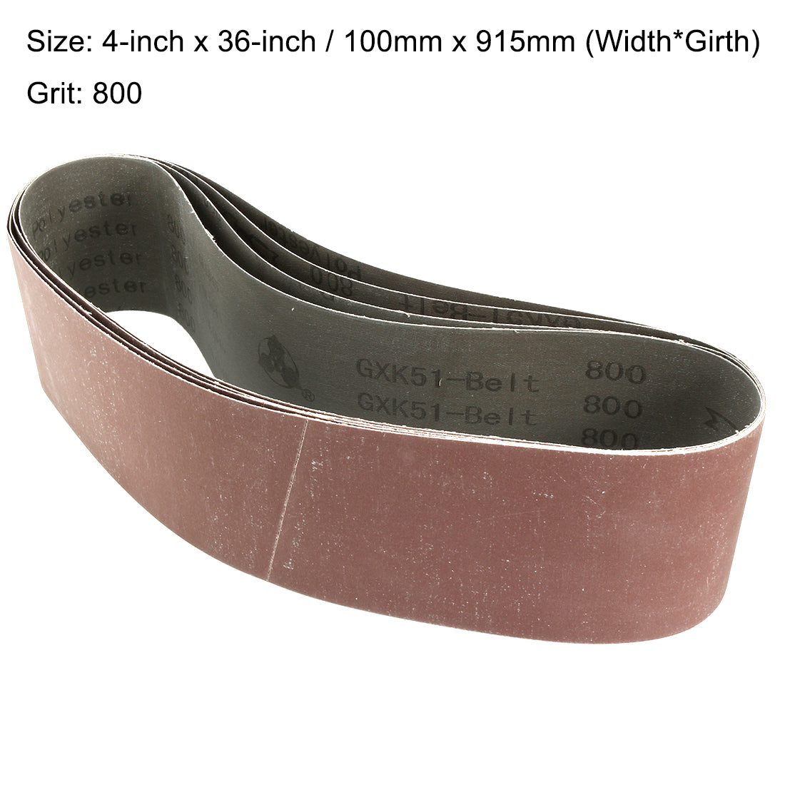 4' * 36', P80, Aluminum Oxide Coated Abrasive Sanding Belt (Professional Manufacturer