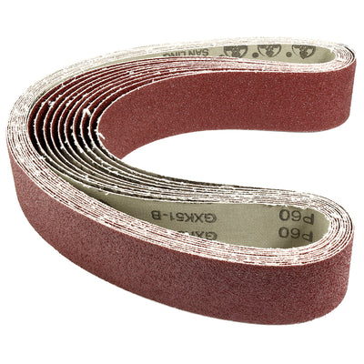 uxcell Uxcell 2-Inch x 42-Inch Aluminum Oxide Sanding Belt 60 Grits Lapped Joint 10pcs