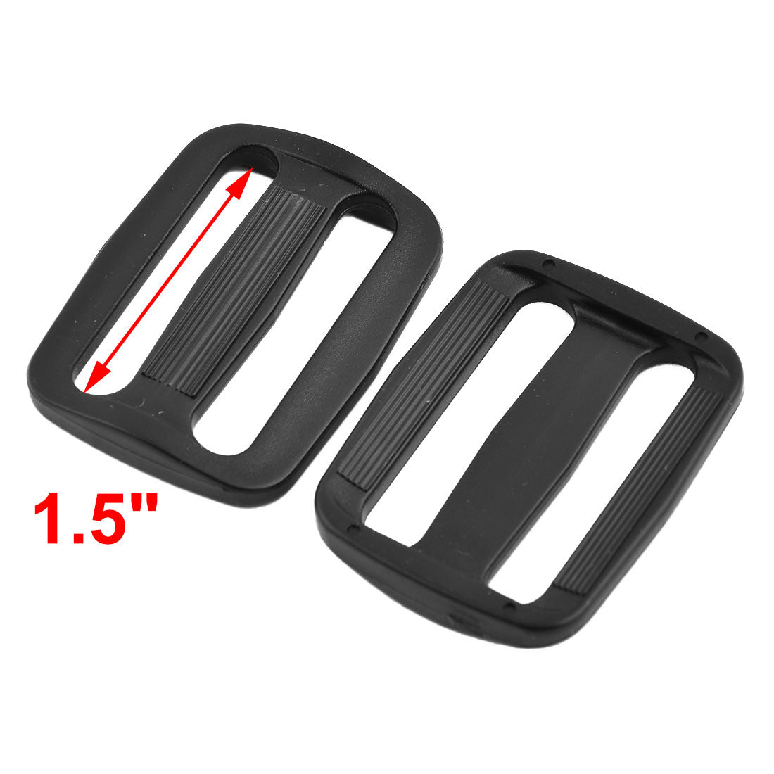 uxcell Uxcell Plastic Adjustable Backpack Belt   Glide Connect Buckle 38mm Strap Width 10pcs