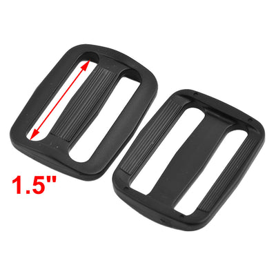 Harfington Uxcell Plastic Adjustable Backpack Belt   Glide Connect Buckle 38mm Strap Width 10pcs