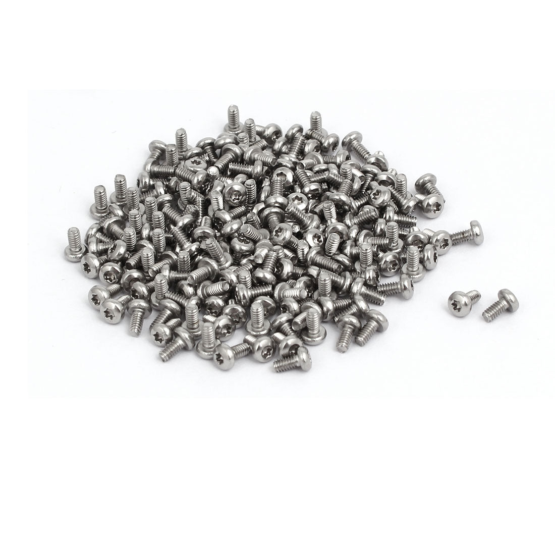 uxcell Uxcell M2x4mm 304 Stainless Steel Button Head Torx Screws Bolts T6 Drive 200pcs