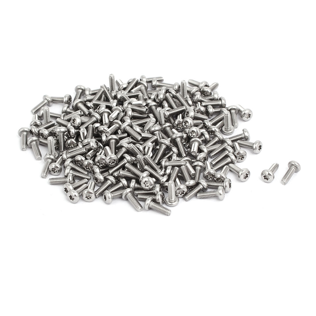 uxcell Uxcell M2x6mm 304 Stainless Steel Button Head Torx Screws Bolts T6 Drive 200pcs